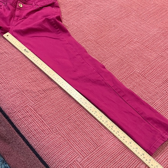 g21 women’s size 9 waist 30.5” inseam 30.75” rise 7.75” bright Pink Denim Jeans - Picture 11 of 12